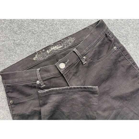 Express Jeans Women’s 10 Black Skyscraper Low Rise Stella Regular Fit Bootcut - Picture 1 of 10